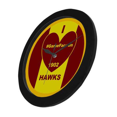 HAWKS- Circular Plastic Wall clock