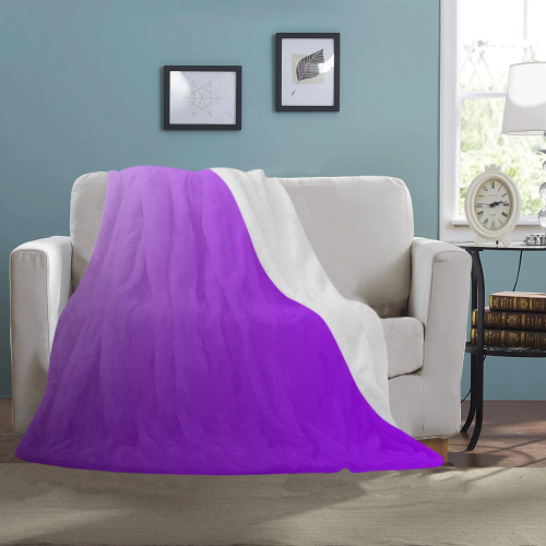 Violet and Purple Ombre Ultra-Soft Micro Fleece Blanket 50"x60"