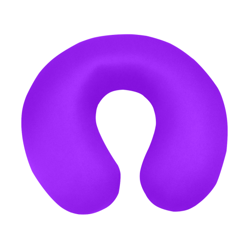 color electric violet U-Shape Travel Pillow