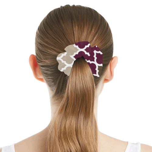 stripe lace pattern All Over Print Hair Scrunchie