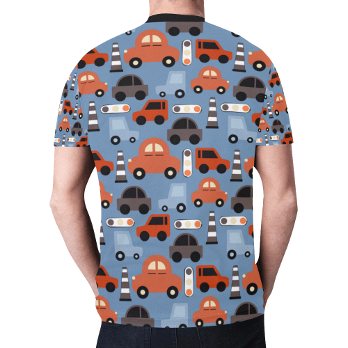 toy cars New All Over Print T-shirt for Men/Large Size (Model T45)