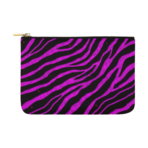 Ripped SpaceTime Stripes - Pink Carry-All Pouch 12.5''x8.5''