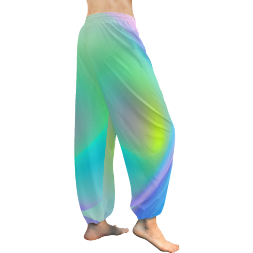 Pastel Swirls Women's All Over Print Harem Pants (Model L18)