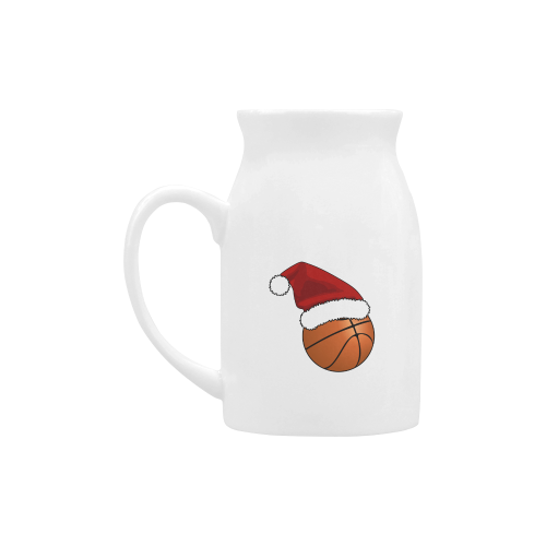 Santa Hat Basketball Christmas Milk Cup (Large) 450ml