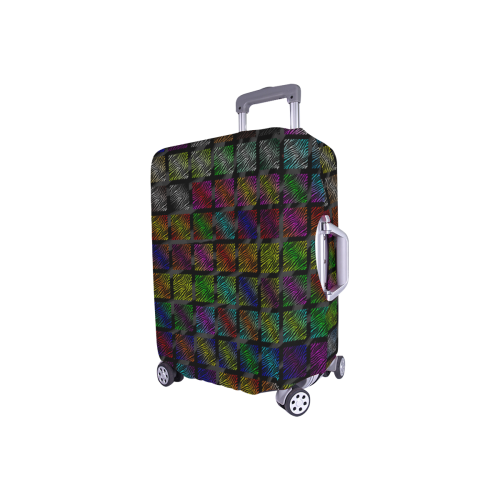 Ripped SpaceTime Stripes Collection Luggage Cover/Small 18"-21"