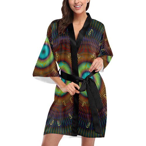 aum kaleidoscope Kimono Robe