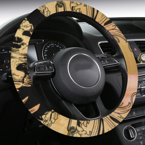Amazing skull with wings Steering Wheel Cover with Anti-Slip Insert