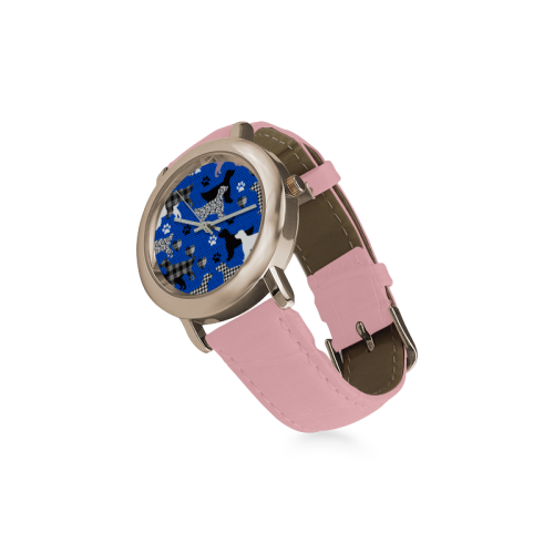 English_Setter Women's Rose Gold Leather Strap Watch(Model 201)