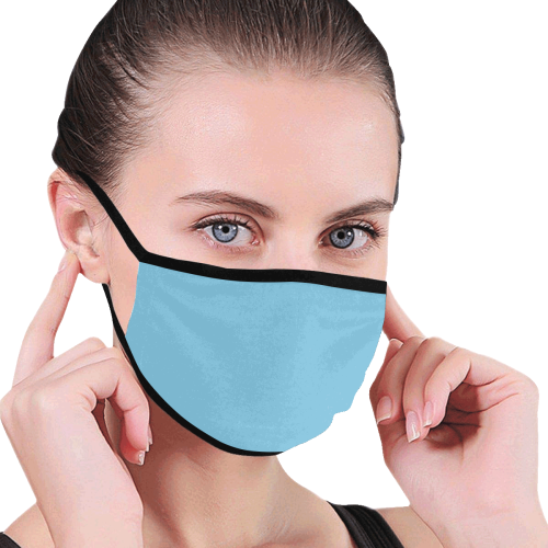 color baby blue Mouth Mask (30 Filters Included) (Non-medical Products)
