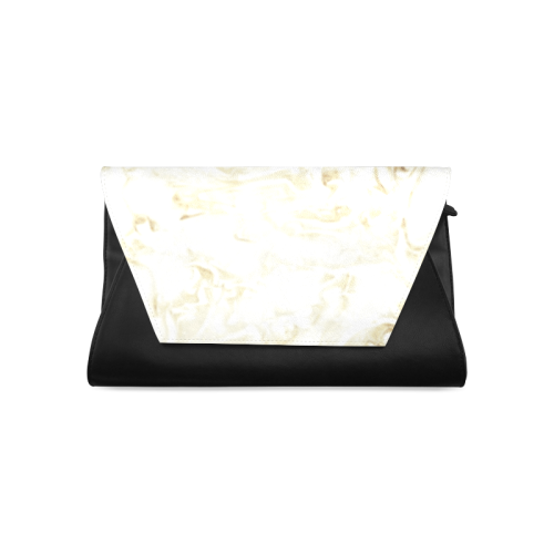La Creme - white beige abstract swirls diy personalize Clutch Bag (Model 1630)