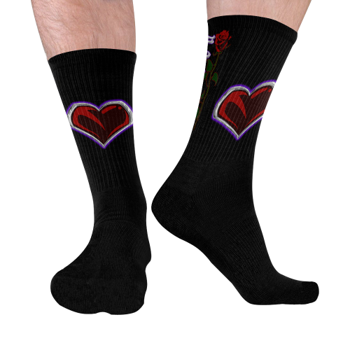 "Sacred" Logo Socks 2 Mid-Calf Socks (Black Sole)