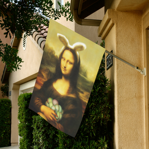 Mona Lisa Easter Garden Flag 28''x40'' （Without Flagpole）
