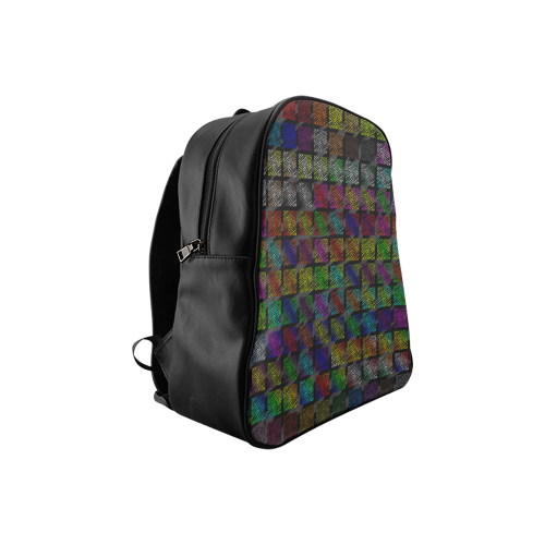 Ripped SpaceTime Stripes Collection School Backpack (Model 1601)(Small)
