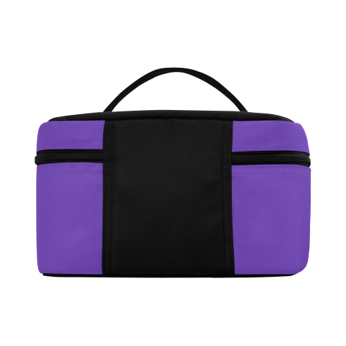 Basic Purple Solid Color Cosmetic Bag/Large (Model 1658)