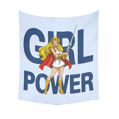 Girl Power (She-Ra) Cotton Linen Wall Tapestry 51"x 60"