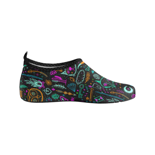 Funny Nature Of Life Sketchnotes Pattern 2 Women's Slip-On Water Shoes (Model 056)