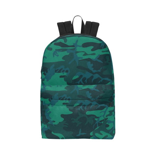 Green-Blue Camo Unisex Classic Backpack (Model 1673)