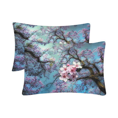 Cherry blossomL Custom Pillow Case 20"x 30" (One Side) (Set of 2)