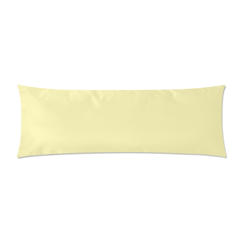 Woodland Forest Green Camouflage (Yellow Backside) Custom Zippered Pillow Case 21"x60"(Two Sides)