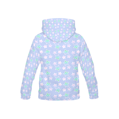 cute little tiny stars rainbow pastel colored pattern All Over Print Hoodie for Kid (USA Size) (Model H13)