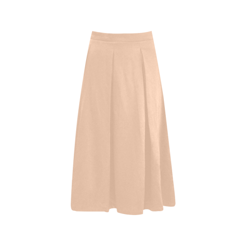 color apricot Aoede Crepe Skirt (Model D16)