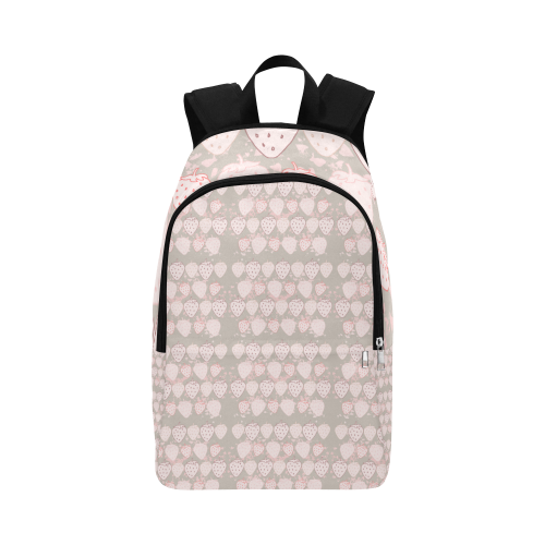 Strawberries Gone Pink Fabric Backpack for Adult (Model 1659)