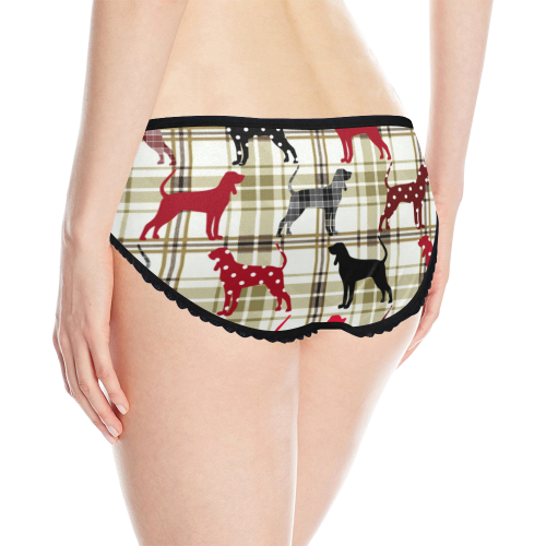 Black and Tan Coonhound Women's All Over Print Classic Briefs (Model L13)