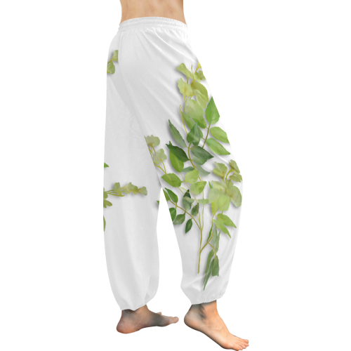 Yellow tiny flower with shadow- floral watercolor Women's All Over Print Harem Pants (Model L18)
