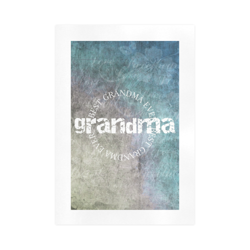 Best Grandma Circle Art Print 16‘’x23‘’