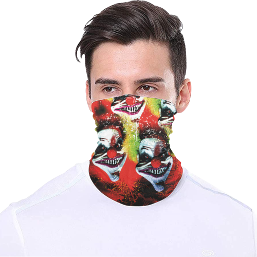 scary halloween horror clown pattern Multifunctional Headwear