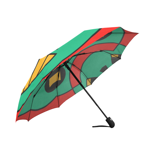 African Scary Tribal Auto-Foldable Umbrella (Model U04)