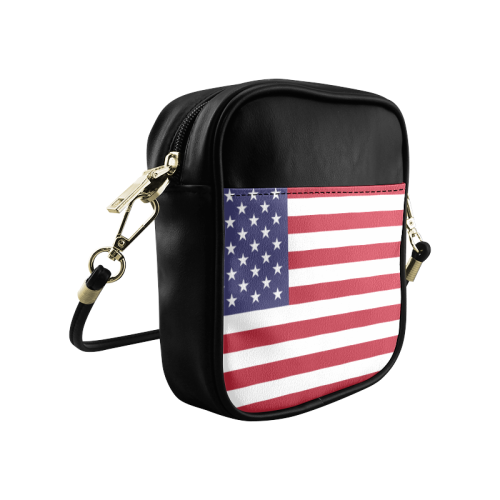 United States of America flag Sling Bag (Model 1627)