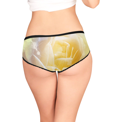 Soft yellow roses Women's All Over Print Girl Briefs (Model L14)