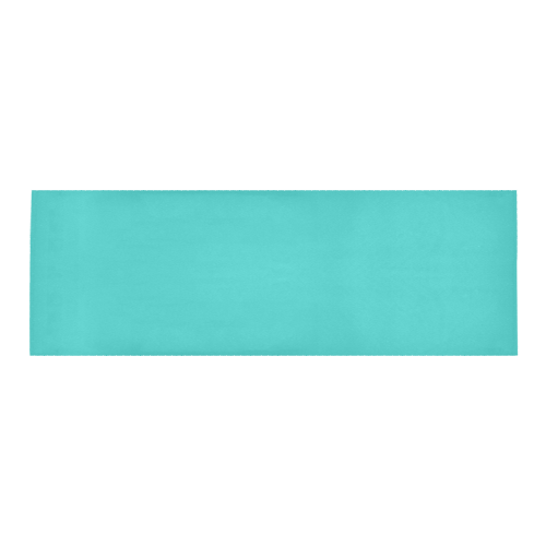 color medium turquoise Area Rug 9'6''x3'3''