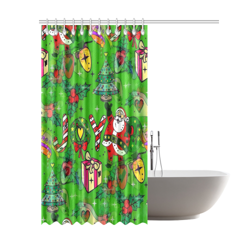 Joy Christmas by Nico Bielow Shower Curtain 69"x84"