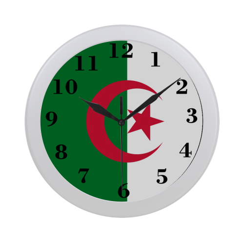 Algeria Flag Circular Plastic Wall clock