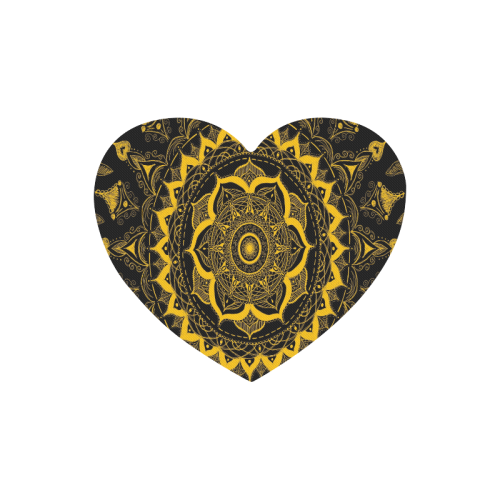 MANDALA SUNSHINE Heart-shaped Mousepad