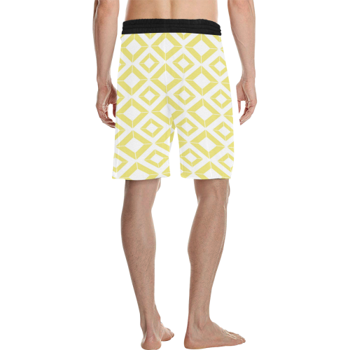 Abstract geometric pattern Men's All Over Print Casual Shorts (Model L23)