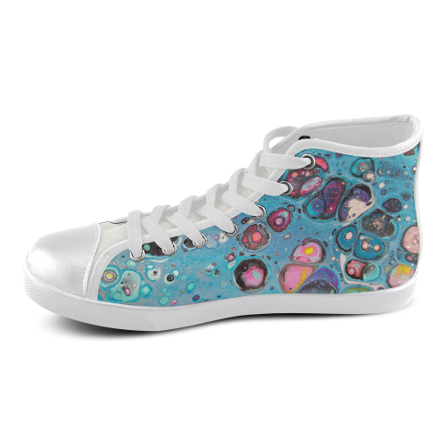 water candy high top Women's High Top Canvas Shoes (Model 002)