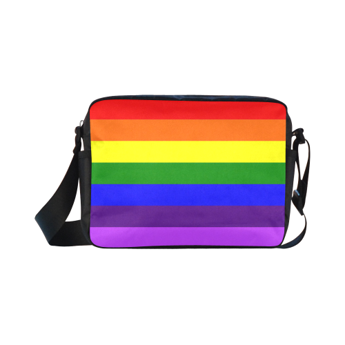 Rainbow Flag (Gay Pride - LGBTQIA+) Classic Cross-body Nylon Bags (Model 1632)