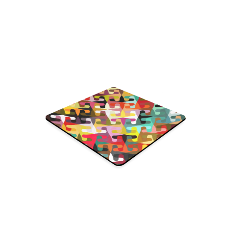 Colorful shapes Square Coaster