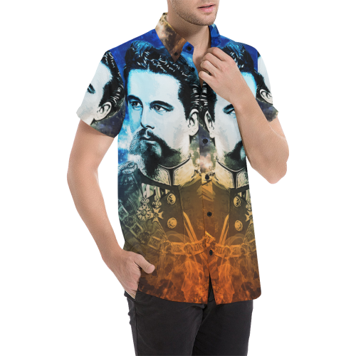 Ludwig II epic Shirt for Men Men's All Over Print Short Sleeve Shirt/Large Size (Model T53)