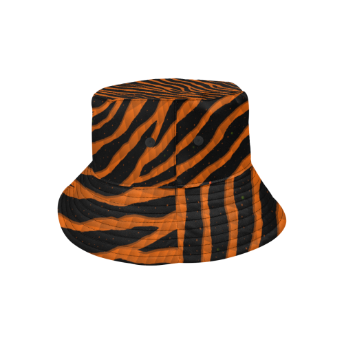 Ripped SpaceTime Stripes - Orange All Over Print Bucket Hat