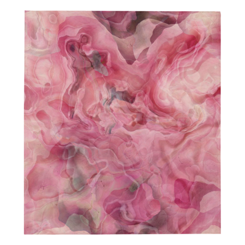 rose abstract 20 Quilt 70"x80"