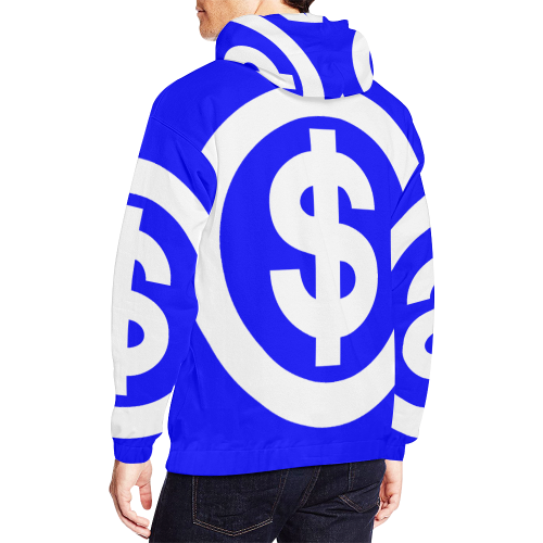 DOLLAR SIGNS 2 All Over Print Hoodie for Men/Large Size (USA Size) (Model H13)