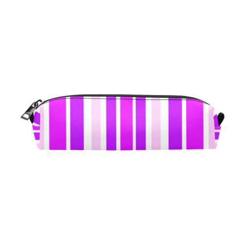 Summer Purples Stripes Pencil Pouch/Small (Model 1681)