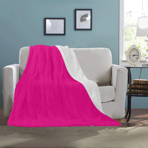 Hot Pink Happiness Solid Colored Ultra-Soft Micro Fleece Blanket 40"x50"