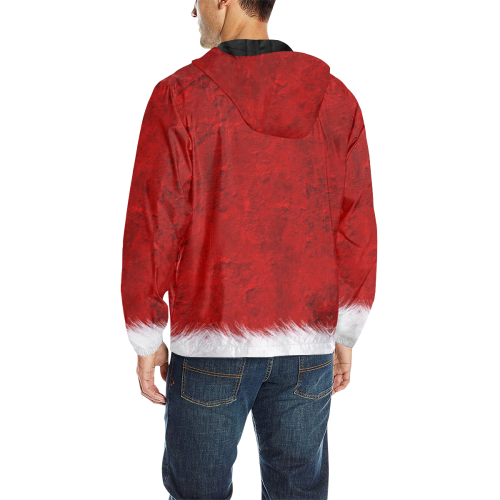 Santa by Nico Bielow All Over Print Quilted Windbreaker for Men (Model H35)