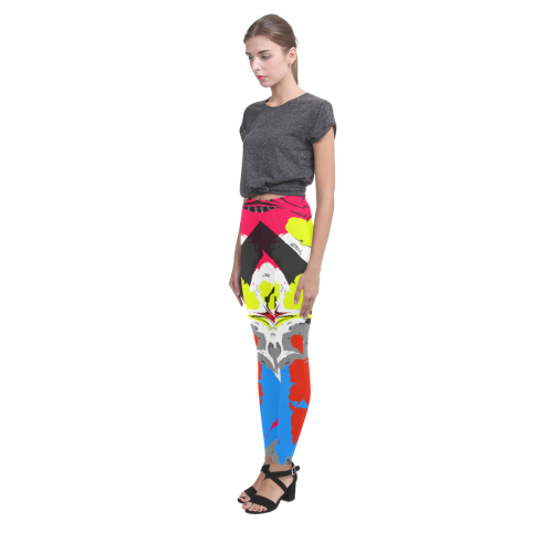 Colorful distorted shapes2 Cassandra Women's Leggings (Model L01)