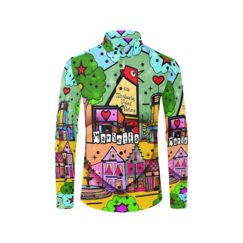 Marietta 2020 Pop Art by Nico Bielow Men's All Over Print Casual Dress Shirt (Model T61)